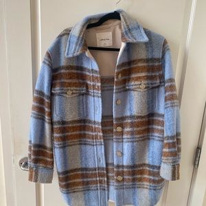 Aritzia Plaid Shacket - XS